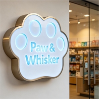 Boîtes lumineuses LED métalliques extérieures, simple ou double face, pour immeubles de bureaux, magasins, usage domestique, étanches IP65, design personnalisé