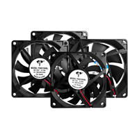 Ventilateur axial DC 8025 12V 24V 48V silencieux à roulement à billes étanche, ventilateur de refroidissement axial DC 80*80*25mm, ventilateur DC sans balais
