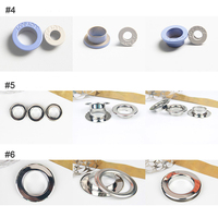 Kit d'Assortiment de Œillets Métalliques Durables Écologiques Sans Nickel avec Noyaux de Perles Auto-adhésifs pour Vêtements et Cuir – Vente en Gros