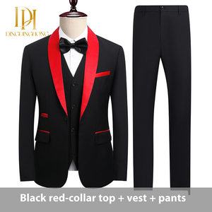 Vestido de novia ajustado para hombre de gama alta Traje formal para <span class=keywords><strong>novio</strong></span> Traje informal de negocios - Product Image 3