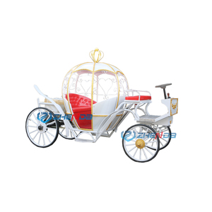 Carruaje de Caballos Eléctrico Rosa con Forma de Calabaza de Zhenda para Bodas, Personalizado con Precio de Fábrica en Venta - Product Image 3