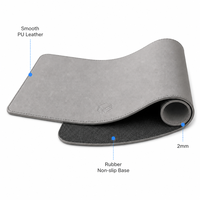 Grand tapis de souris de jeu en caoutchouc naturel, tapis de bureau résistant à la chaleur, protection pour clavier d'ordinateur portable, imperméable, antidérapant, écologique
