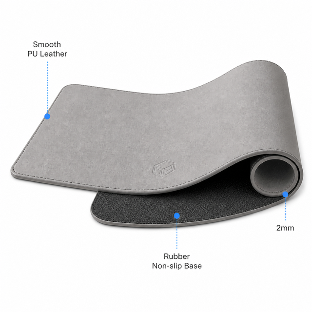 Large Natural Rubber Gaming Mouse Pad Desk Mat Heat Resistant Laptop Keyboard Protector Waterproof Anti-Slip Stock Eco-friendly