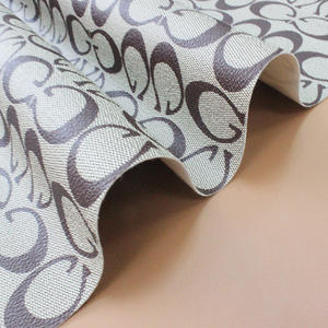 Kain Kulit Buatan PVC dengan Sol Kain Stretch Bermotif Huruf, Grosir Pabrik, untuk Sabuk Koper - Product Image 4