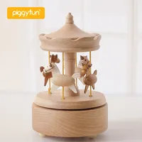 Wooden Music Boxes for Kids, Tune Melody, Creative