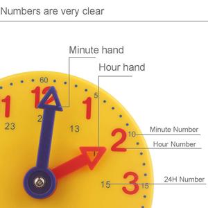 <span class=keywords><strong>Reloj</strong></span> de Aprendizaje para Estudiantes, <span class=keywords><strong>Reloj</strong></span> de Engranajes para Profesores, 4 Pulgadas, 12/24 <span class=keywords><strong>Horas</strong></span> - Product Image 6