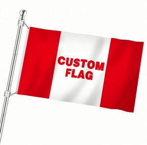 Outdoor Advertising <b>Flags</b> & Banners 3x5FT RTS 150D Custom Anti-Wrinkle Polyester Flying/Hanging - Product Image 1