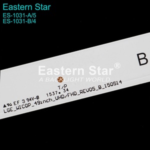 Barre LED ES-1031 <span class=keywords><strong>LGE</strong></span>_WICOP _ 49inch _ UHD/FHD _ REV05 _ A_150514 pour L g 49LF5100 <span class=keywords><strong>TV</strong></span> LED BACKLIGHT 4A + 4B A:555MM B:440MM - Product Image 4