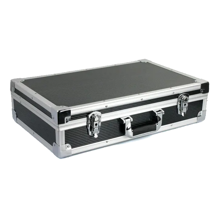 Professional Portable Aluminum Hard Carry Case Tool Box With Internal Divider