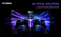Téléviseur intelligent HYUNDAI 50 pouces 4K QLED 60Hz Android 14 Dolby Vision sans cadre TV numérique DVB-T2 S2