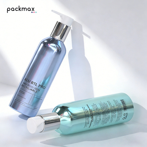 Custom Logo Aluminum <b>Bottle</b> for Cosmetic Skin Care-Light Proof Airtight Shampoo Lotion Container OEM Brand <b>Pump</b> Screen Printing - Product Image 4