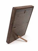 Cadre photo A4 en noyer noir massif de qualité supérieure, fait main, écologique, en bois véritable, pour décoration de bureau ou murale, présentoir de certificats