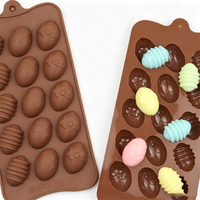 Moule à chocolat en silicone antiadhésif et écologique pour œufs de Pâques, idéal pour la pâtisserie domestique et commerciale