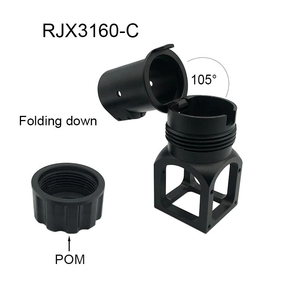 Abrazadera de tubo de carbono RJXHOBBY RJX de 30 mm, tipo horizontal/paraguas, para placa central de brazo de dron agrícola - Product Image 4
