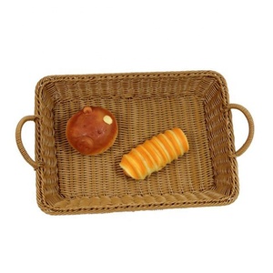 Cestino portaoggetti in Rattan <span class=keywords><strong>di</strong></span> <span class=keywords><strong>plastica</strong></span> PP intrecciato a mano <span class=keywords><strong>di</strong></span> tutte le dimensioni cestino <span class=keywords><strong>per</strong></span> il <span class=keywords><strong>pane</strong></span> rettangolare cestini <span class=keywords><strong>per</strong></span> esposizione <span class=keywords><strong>di</strong></span> frutta e verdura da cucina <span class=keywords><strong>per</strong></span> supermercati - Product Image 6