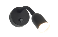 Lampe de lecture murale 12V LED RV avec port type-c, applique de chevet à col de cygne flexible pour camping-car/remorque/camping-car/caravane