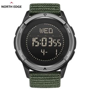 นาฬิกาอัจฉริยะ North Edge ALPS รุ่นล่าสุด สำหรับกิจกรรมกลางแจ้ง กันน้ำ 50 เมตร สำหรับผู้ชายและผู้หญิง พร้อมเข็มทิศ นาฬิกาดิจิตอล สายคาร์บอนไฟเบอร์ - Product Image 4