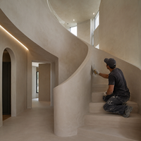 Revêtement mural en microciment, peinture décorative en béton pour intérieur, imperméable, finition lisse, salon, chambre, cuisine, salle de bain, sols