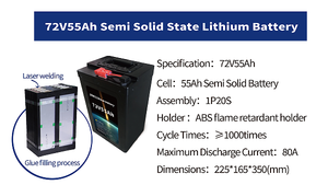 Batterie au lithium Moutain 72V55Ah pour moto électrique haute vitesse - Product Image 2
