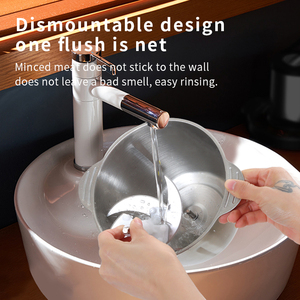 Molinillos de comida CECB Best Home Kitchen Silver Crest, picadora de carne pequeña de acero inoxidable barata, picadora de carne eléctrica automática de 2L 3L - Product Image 5