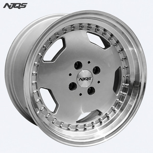 NJQS 단조 휠 실버 원피스 투 커스텀 알루미늄 합금 고급 자동차 5x114.3 카 - Product Image 1
