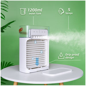 Ventilador de niebla de agua eléctrico 3 en 1 con humidificador portátil de luz nocturna LED y aire acondicionado para oficina en casa u oficina uso doméstico - Product Image 3