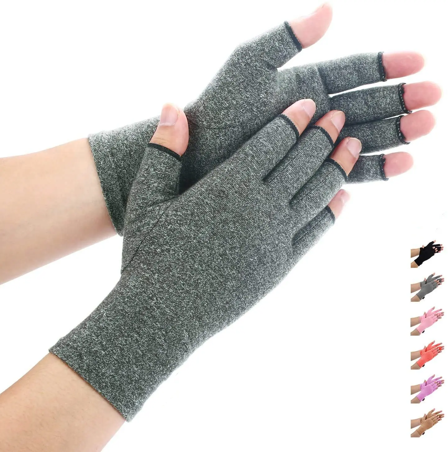 Top seller donne uomini mani senza dita di compressione del pollice guanti per artrite per la tendinite reumatoide Tunnel carpale