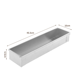 Stampo per Torta Mousse Rettangolare Rimovibile Rinforzato all'Ingrosso, Vassoio in <span class=keywords><strong>Acciaio</strong></span> <span class=keywords><strong>Inox</strong></span> per Tiramisù, Contenitori per Cottura <span class=keywords><strong>con</strong></span> <span class=keywords><strong>Coperchio</strong></span> - Product Image 6