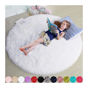Maison enfants forme ronde beige <span class=keywords><strong>blanc</strong></span> doux soyeux luxe moderne grande grande chambre salon zone peluche shaggy moelleux <span class=keywords><strong>tapis</strong></span> <span class=keywords><strong>tapis</strong></span> - Product Image 1