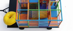 Remolque de juegos infantiles móviles de 8 m con zona de saltos integrada y laberinto de obstáculos - <span class=keywords><strong>Centro</strong></span> de diversión remolcable para niños para eventos de carnaval - Product Image 4
