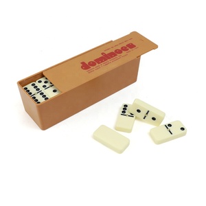 Nhà Máy Tùy Chỉnh 5211 Ngà <span class=keywords><strong>Domino</strong></span> <span class=keywords><strong>Set</strong></span> Với Hộp Nhựa Màu Cam 6 Dominoes 28Pcs Tùy Chỉnh Thiết Kế Sản Xuất Tại Trung Quốc Cho Bảng Trò Chơi - Product Image 1