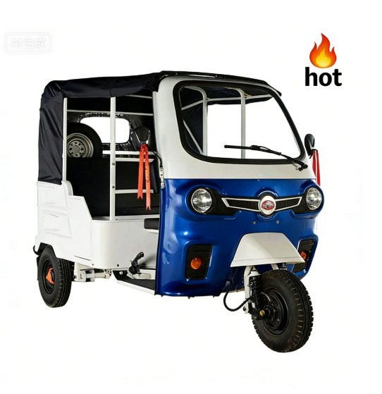 QSD Ultra-silence Electric 3-Wheel Open Body 4-Passenger Rickshaw 4000W Motor 60v Voltage 100Ah Lithium Battery Approved