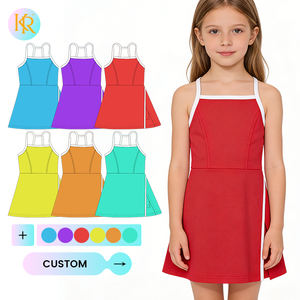 Kerui Summer Baby Girl Kids <strong>Dress</strong> Clothes Sports Fitness Yoga Wear Girls Sleeveless Custom Color Kids <strong>Dresses</strong> for Girls - Product Image 1