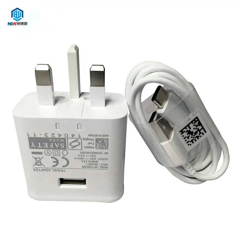 Carregador de parede rápido de telemóvel, plugue de 3 pinos original uk para samsung galaxy s6 s7 s8 s9 s10 uk viagem adaptador