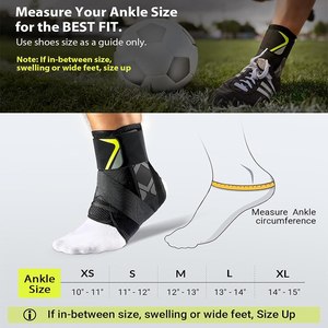 Support de cheville réglable professionnel pour enveloppement de compression de cheville entorse pour la prévention des blessures et la récupération sportive - Product Image 5