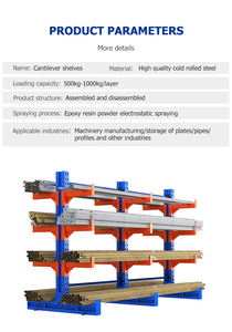 Industrial <strong>Pipe</strong> Shelves Single/double Side Arm <strong>Steel</strong> Warehouse Shelf Adjustable <strong>Storage</strong> Metal Heavy Duty <strong>Rack</strong> Cantilever Racking - Product Image 6