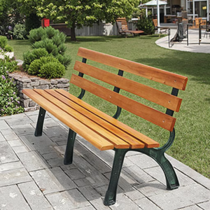 Parc blanc longue <span class=keywords><strong>banquette</strong></span> extérieure longue en <span class=keywords><strong>bois</strong></span> massif jardin en béton parc blanc repos long banc chaise banc chaise de parc en <span class=keywords><strong>bois</strong></span> - Product Image 2