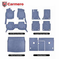 Tapis de voiture Carmero, nouveaux produits, isolation acoustique, résistant à l'usure, 7D XPE, antidérapant, pour VW Taos 2021-2024/ Nissan March 2012-2024