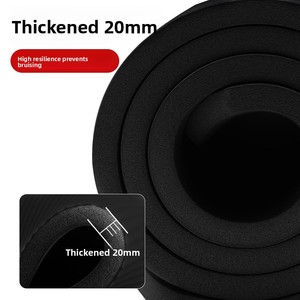 Tapete de <span class=keywords><strong>Yoga</strong></span> para Hombres Principiantes - Diseño Antideslizante con Rayas, Engrosado y Ancho, 200 cm de Largo, para Uso Doméstico - Product Image 4