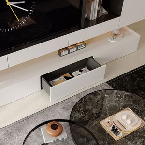 Mueble de TV Compacto con Cajones Ocultos para Espacios Pequeños, Muebles para Sala de Estar, Hotel y Apartamento - Product Image 5