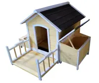 Rumah Anjing Besar Kayu Rumah Anjing Ditinggikan Kandang Ayam Pollai Per Galline dengan Kotak Bersarang