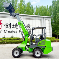 Di alta qualità 650kg Skid Steer elettrico Mini Loader con batteria al litio pale ruota anteriore per la vendita motore come componente di base