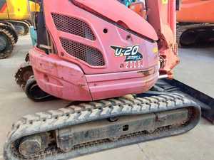 รถขุดตีนตะขาบ Kubota U20 สีชมพู มือสอง รถขุดขนาดเล็ก เครื่องยนต์ญี่ปุ่นแท้ สภาพดี เหมาะสำหรับงานก่อสร้าง - Product Image 4