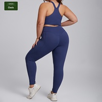 Soutien-gorge de sport respirant et très élastique pour femme, grande taille, maintien élevé, bretelles croisées, en Spandex/Nylon pour adultes