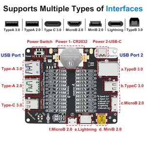 Treedix - Probador de Cables USB de Alta Precisión para Cables USB-C/USB-A/USB-B/Micro/Mini/Lightning con Clasificación LED - Product Image 2