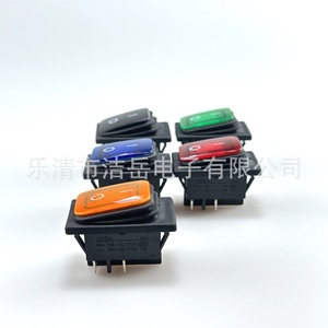 Interrupteur à bascule Kcd4 16a Ip65 Spst avec voyant lumineux pour 12v 24v 220v, matériau PC étanche - Product Image 3