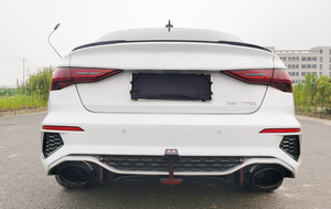Diffusore RS3 <span class=keywords><strong>8y</strong></span> con Terminali di Scarico per <span class=keywords><strong>Audi</strong></span> <span class=keywords><strong>A3</strong></span> <span class=keywords><strong>8y</strong></span> 2020-2024 Upgrade Ottima Compatibilità Nero Lucido Diffusore Posteriore <span class=keywords><strong>Audi</strong></span> <span class=keywords><strong>A3</strong></span> RS3 - Product Image 5