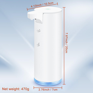 Distributeur de savon moussant mural rechargeable sans contact, distributeur automatique de savon pour salle de bain, vente chaude - Product Image 2