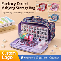 Sac de rangement personnalisé pour Mahjong américain, grande capacité, motif Paisley, étui de transport avec poche en filet, organisateur portable, OEM ODM, vente en gros, nylon