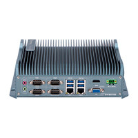 Mini PC Industrial Embebido Sin Ventilador de 7.ª/8.ª/10.ª/11.ª/12.ª/13.ª Gen. con i3/I5/I7, 2*LAN, 8*USB, 6*COM, 1*HDMI, 1*VGA, 14*GPIO